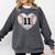 Baseball Number 11 Distressed Heart For Baseball Moms Comfort Colors Sweatshirt Pepper Baseball Number 11 Distressed Heart For Baseball Moms Comfort Colors Sweatshirt Pepper