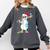 Baseball Snowman Drip Cool Christmas Men Boys Girls Comfort Colors Sweatshirt Pepper