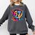 Baseball Stuff Six Seven 67 Ice Cream Drip 6 7 Baseball Kids Comfort Colors Sweatshirt Pepper