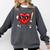 Baseball Valentines Day Heart Boys Sports Love Comfort Colors Sweatshirt Pepper