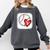 Bleached Custom Baseball Mom Number 7 Heart For Mom Comfort Colors Sweatshirt Pepper Bleached Custom Baseball Mom Number 7 Heart For Mom Comfort Colors Sweatshirt Pepper