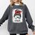 Bleached Tia Life Soccer Messy Bun Baseball Game Day Comfort Colors Sweatshirt Pepper