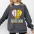 Bonus Mom Of Both Half Baseball Softball Ice Cream Drip Comfort Colors Sweatshirt Pepper