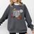 My Boy Might Not Always Swing Baseball Mom Comfort Colors Sweatshirt Pepper