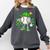 Boys St Patricks Day Baseball Player Pitcher Coach Kids Comfort Colors Sweatshirt Pepper