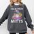 Calm Your Mitts Baseball Ice Cream Drip Crossed Bats Sport Comfort Colors Sweatshirt Pepper