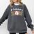 Catcher Mom Baseball Mom Leopard Game Day Comfort Colors Sweatshirt Pepper