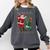 Christmas Santa Baseball Ugly Sweater Comfort Colors Sweatshirt Pepper