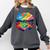 Colorful Baseball Field Home Run Baseball Player Fans Comfort Colors Sweatshirt Pepper