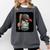 Cool Dollar Bill Guy With Cap And Baseball Costume Premium Tri-Blend Comfort Colors Sweatshirt Pepper