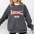 Cute Baseball Mom Laces Little League Women's Mother's Day Comfort Colors Sweatshirt Pepper