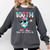Dabbing Drippy 100th Days Of School Baseball Ice Cream Drip Comfort Colors Sweatshirt Pepper