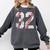 Distressed Baseball Number 32 Jersey Uniform Player Fan Comfort Colors Sweatshirt Pepper Distressed Baseball Number 32 Jersey Uniform Player Fan Comfort Colors Sweatshirt Pepper