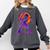 Drip Skeleton Batting Baseball Halloween Comfort Colors Sweatshirt Pepper