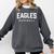 Eagles Baseball Inspired Comfort Colors Sweatshirt Pepper Eagles Baseball Inspired Comfort Colors Sweatshirt Pepper
