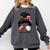 Football Mom Baseball Mom Of Both Messy Bun Mother's Day Premium Tri-Blend Comfort Colors Sweatshirt Pepper