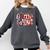 Game Day Baseball Leopard Coquette Bow Mama Mom Sister Comfort Colors Sweatshirt Pepper