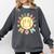 Groovy Retro Floral Happy Smiling Face Baseball Mom Comfort Colors Sweatshirt Pepper Groovy Retro Floral Happy Smiling Face Baseball Mom Comfort Colors Sweatshirt Pepper