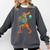 Halloween Baseball Skeleton Ice Cream Drip Baseball Boys Kid Comfort Colors Sweatshirt Pepper
