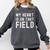 My Heart Is On That Field Baseball Softball Dad Father Comfort Colors Sweatshirt Pepper