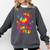 My Heart Is On That Field Cute Baseball Mom Women Comfort Colors Sweatshirt Pepper