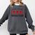Home Plate Social Club Softball Season Baseball Mom Comfort Colors Sweatshirt Pepper