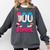 HUGvyn 100 Days Of School Baseball Ice Cream Teacher Student Comfort Colors Sweatshirt Pepper