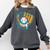 Ice Cream Baseball Mitt Drippy Scoop Baseball Sports Comfort Colors Sweatshirt Pepper