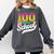 Ice Cream Drip 100 Days Of School Baseball Boys 100th Day Comfort Colors Sweatshirt Pepper