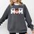 I'm A Proud Mom Football Baseball Mom Comfort Colors Sweatshirt Pepper