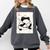 Japanese Grumpy Frog Baseball Player Baseball Comfort Colors Sweatshirt Pepper