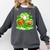 Kids St Patricks Day Shamrock Basketball Baseball Football Comfort Colors Sweatshirt Pepper