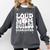 Loud Baseball Mom Builds Character Comfort Colors Sweatshirt Pepper