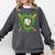 Lucky Shamrock Baseball Gloves Drip St Patrick's Day Boys Comfort Colors Sweatshirt Pepper