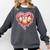 Melting Baseball Drip Heart Softball Player Lover Ice Cream Comfort Colors Sweatshirt Pepper