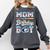 Mom Of The Birthday Boy Baseball Ice Cream Drip Matching Comfort Colors Sweatshirt Pepper