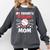 Mother's Day Baseball Mom Comfort Colors Sweatshirt Pepper