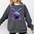 Neon Dripping Baseball And Bats Colorful Sports Art Comfort Colors Sweatshirt Pepper