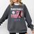 Proud Baseball MOM USA American Flag Family Game Day Comfort Colors Sweatshirt Pepper