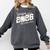 Proud Senior Grandma Class Of 2026 Baseball Graduate Leopard Comfort Colors Sweatshirt Pepper