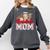 Retro Coffee Baseball Mama Mother's Day Baseball Mom Premium Comfort Colors Sweatshirt Pepper