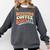 Weekends Coffee Baseball Retro Vibes Comfort Colors Sweatshirt Pepper