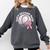 Save 2nd Base Breast Cancer Awareness Pink Ribbon Baseball Comfort Colors Sweatshirt Pepper