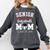 Senior Baseball Mom 2024 Senior Mom Class Of 2024 Baseball Comfort Colors Sweatshirt Pepper