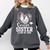 Senior Sister Class Of 2026 Baseball Graduation Heart Comfort Colors Sweatshirt Pepper