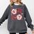 Six Seven Baseball Lover Sports Red Heart Bow Valentine Girl Comfort Colors Sweatshirt Pepper