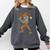 Skeleton Baseball Player Costume Halloween Men Boys Comfort Colors Sweatshirt Pepper