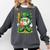St Patricks Day Baseball Ice Cream Baseball Player Cartoon Comfort Colors Sweatshirt Pepper