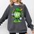 St Patricks Day Shamrock Baseball Drip Icecream Irish Boys Comfort Colors Sweatshirt Pepper