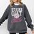 Strike Out Breast Cancer Baseball Warrior Comfort Colors Sweatshirt Pepper